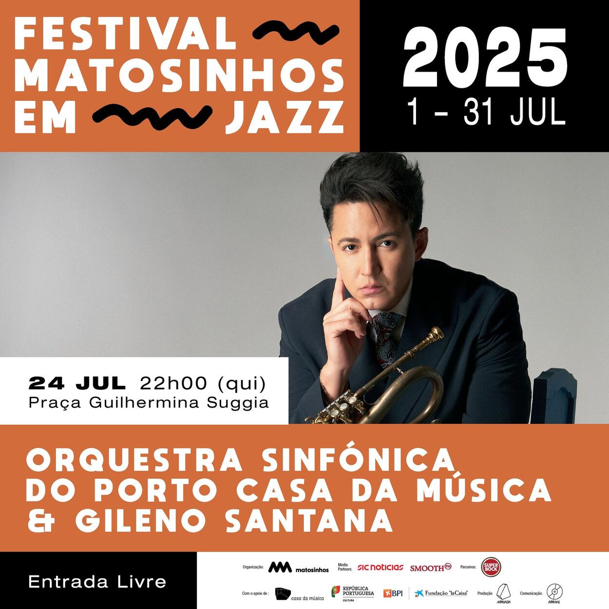 ORQUESTRA SINF&Oacute;NICA DO PORTO CASA DA M&Uacute;SICA & Gileno Santana 